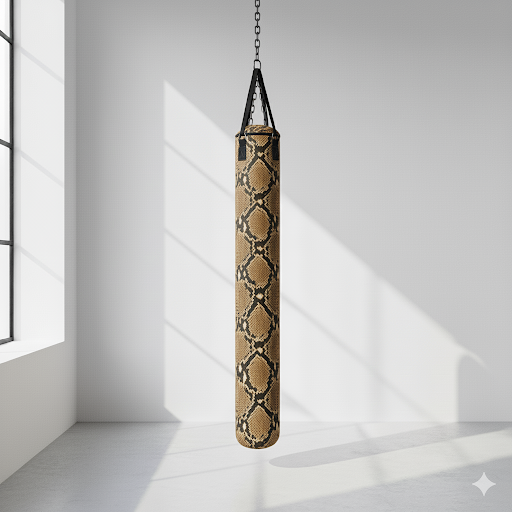 Python Bag | Compact MMA Heavy Bag - Snake Print - Affordable punching bag for MMA and martial arts training